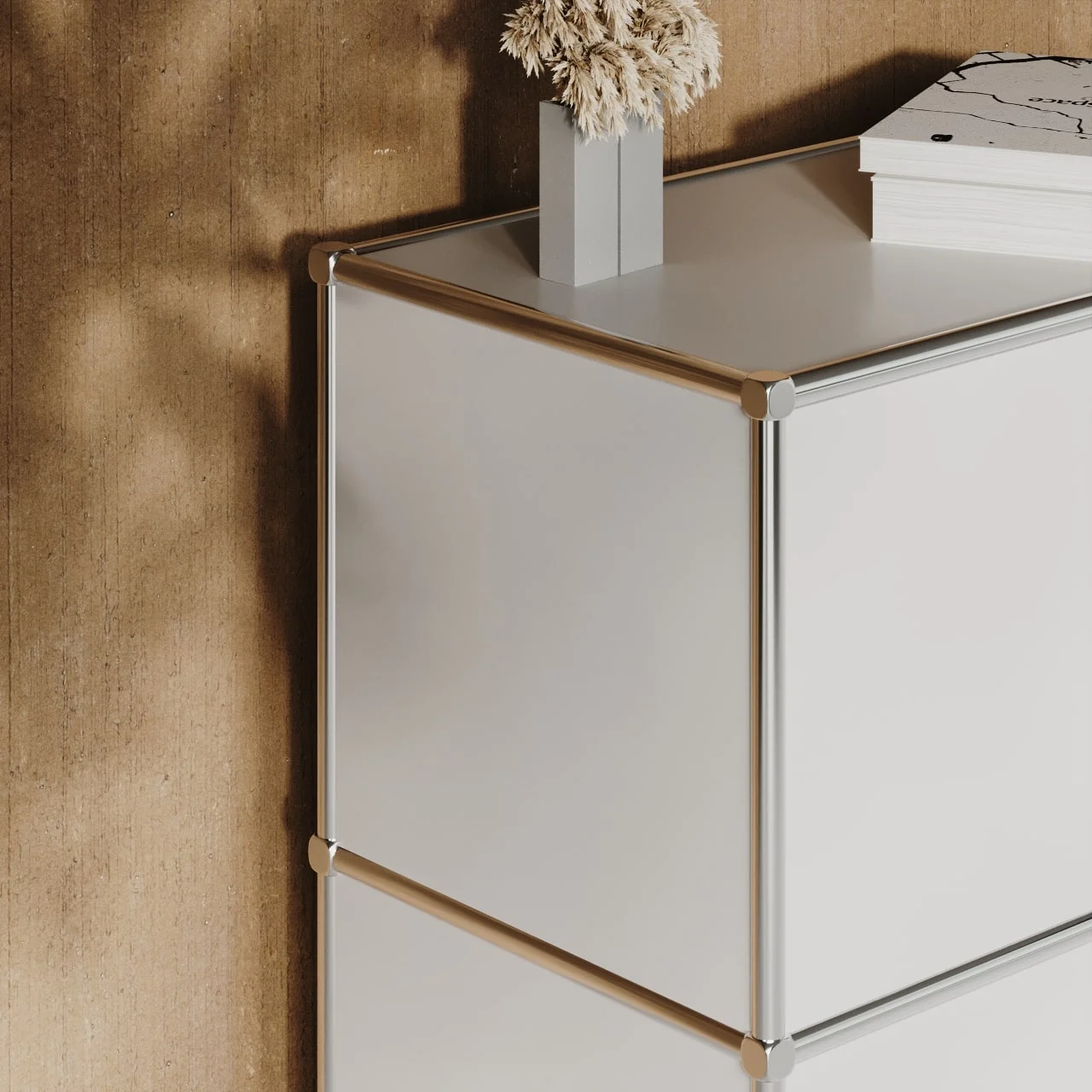 Sideboard in Weiss mit 4 Klappen