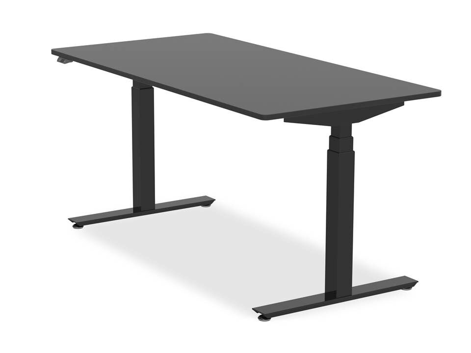 Flexcube HOME elektr. Pult 180x80cm schwarz/schwarz